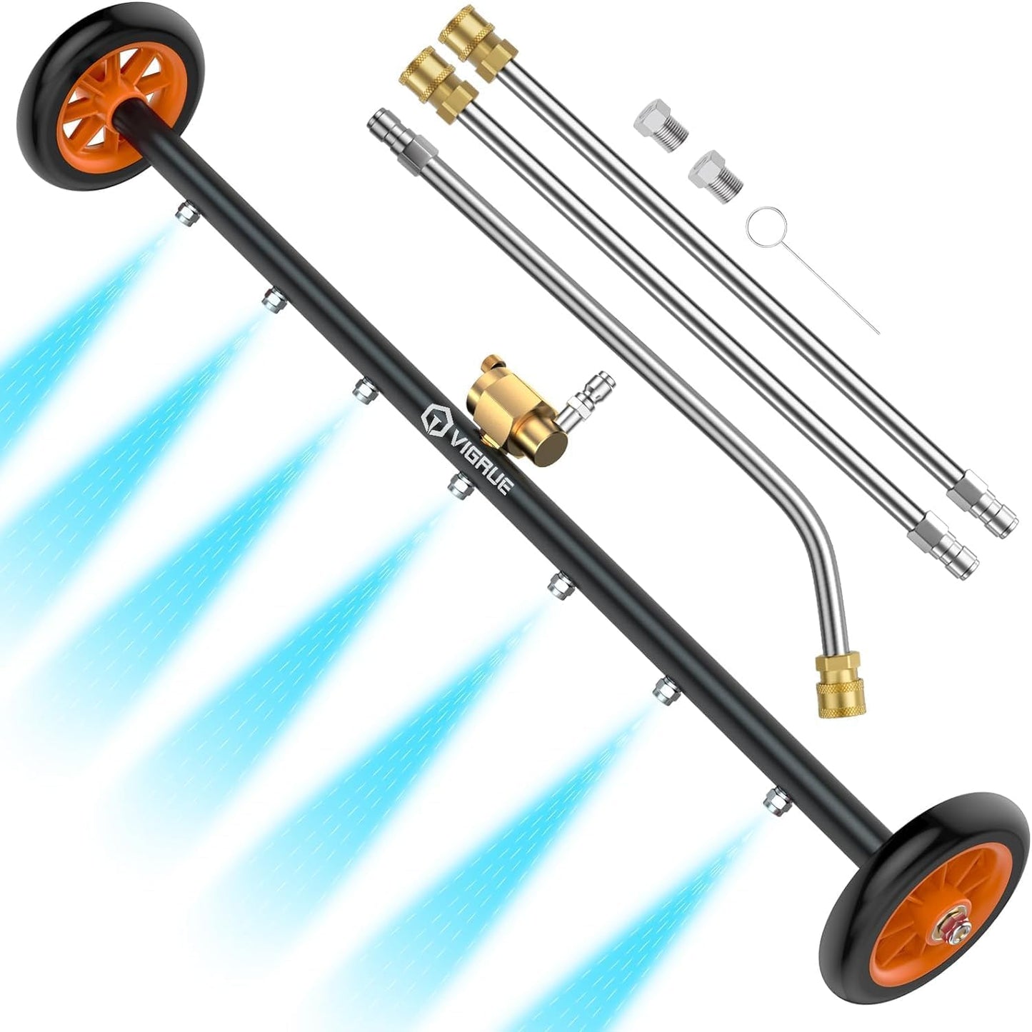VIGRUE 2-in-1 Pressure Washer Attachment for Efficient Cleaning