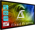 Akia Screens Fixed Frame Projector Screen 120 in 16:9 - Tensioned UHD