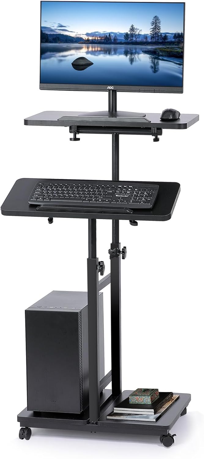 Hovadova Height-Adjustable Laptop Stand Desk - Stay Productive Anywhere!