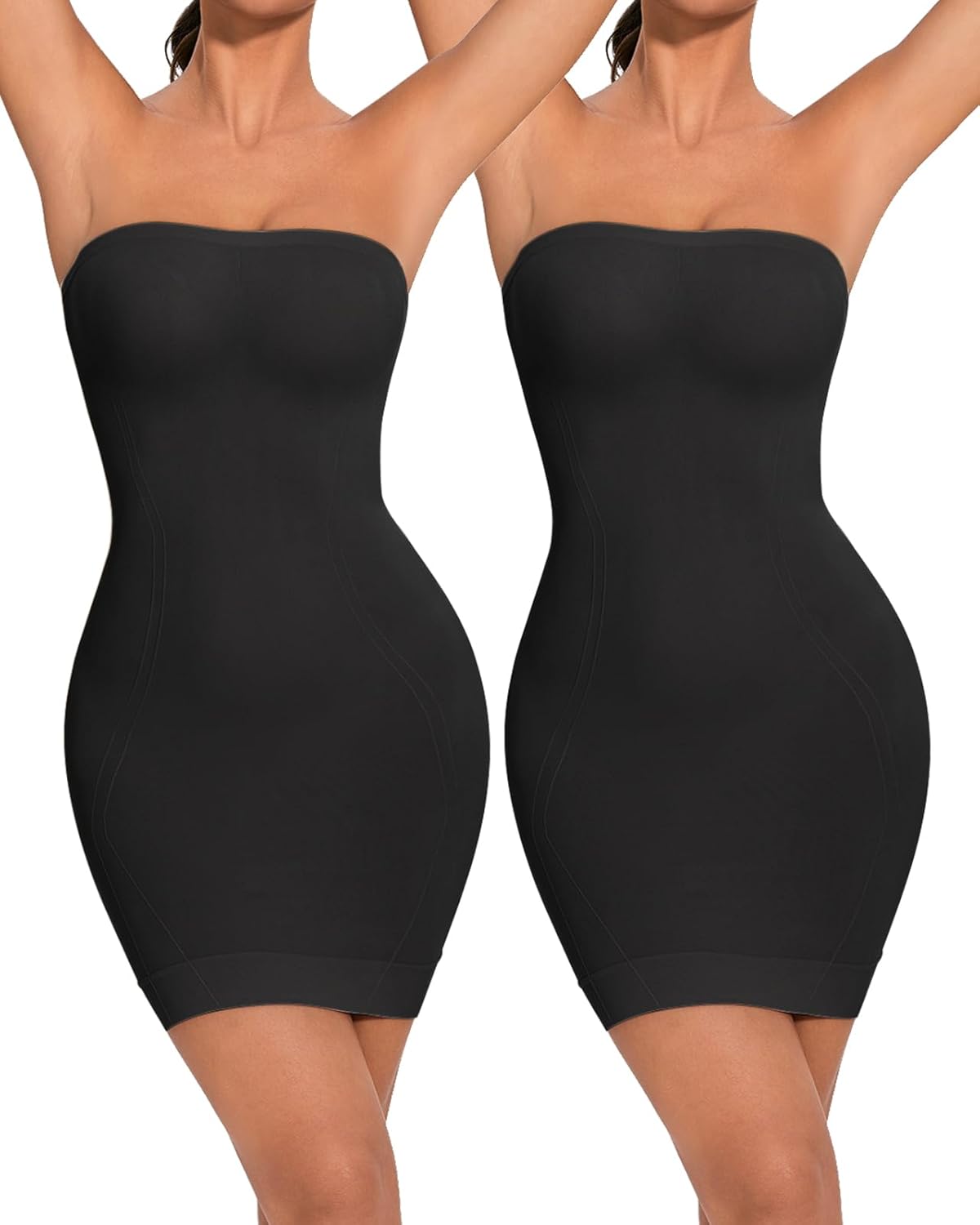 Strapless Shapewear for Women Full Slip Tummy Control Dress