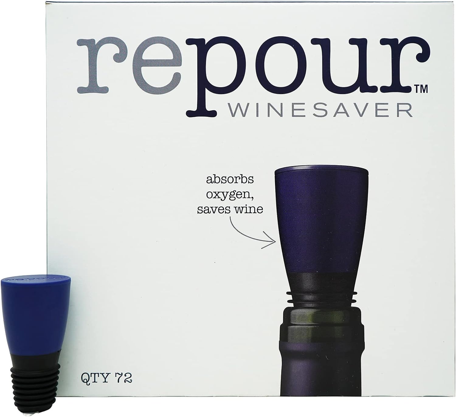 Repour Wine Saver and Stopper - Keep Wine Fresh for Weeks