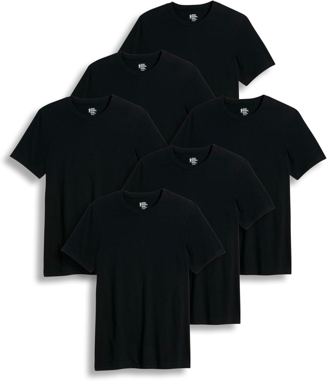 Jockey Men's Big & Tall Classic Crew Neck Undershirt 6 Pack