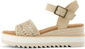 TOMS Women's Diana Sandal - Comfortable Rope Wedge for Dressy Days