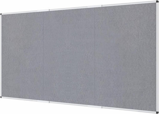 VIZ-PRO Large Fabric Bulletin Board for Home and Office Use