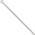 .925 Sterling Silver Classic Box Chain Necklace Bracelet or Anklet