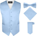 S.H. Churchill & Co. Mens 4 Piece Vest Set - Classic Satin Formalwear