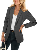 Cicy Bell Womens Casual Blazers Open Front Long Sleeve Blazer - Work