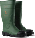 SUREWAY Steel Toe Rain Boots for Men - Knee High Waterproof Work