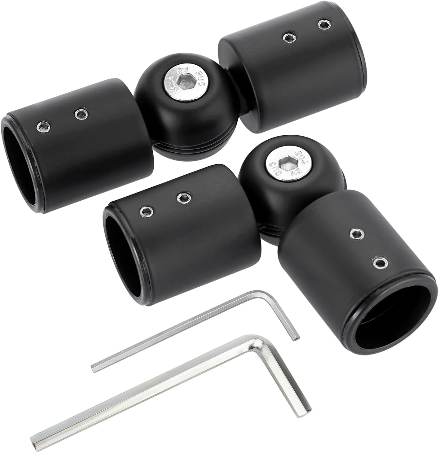 Sturdy Stainless Steel Corner Connector for 1 Inch Bay Window Blind