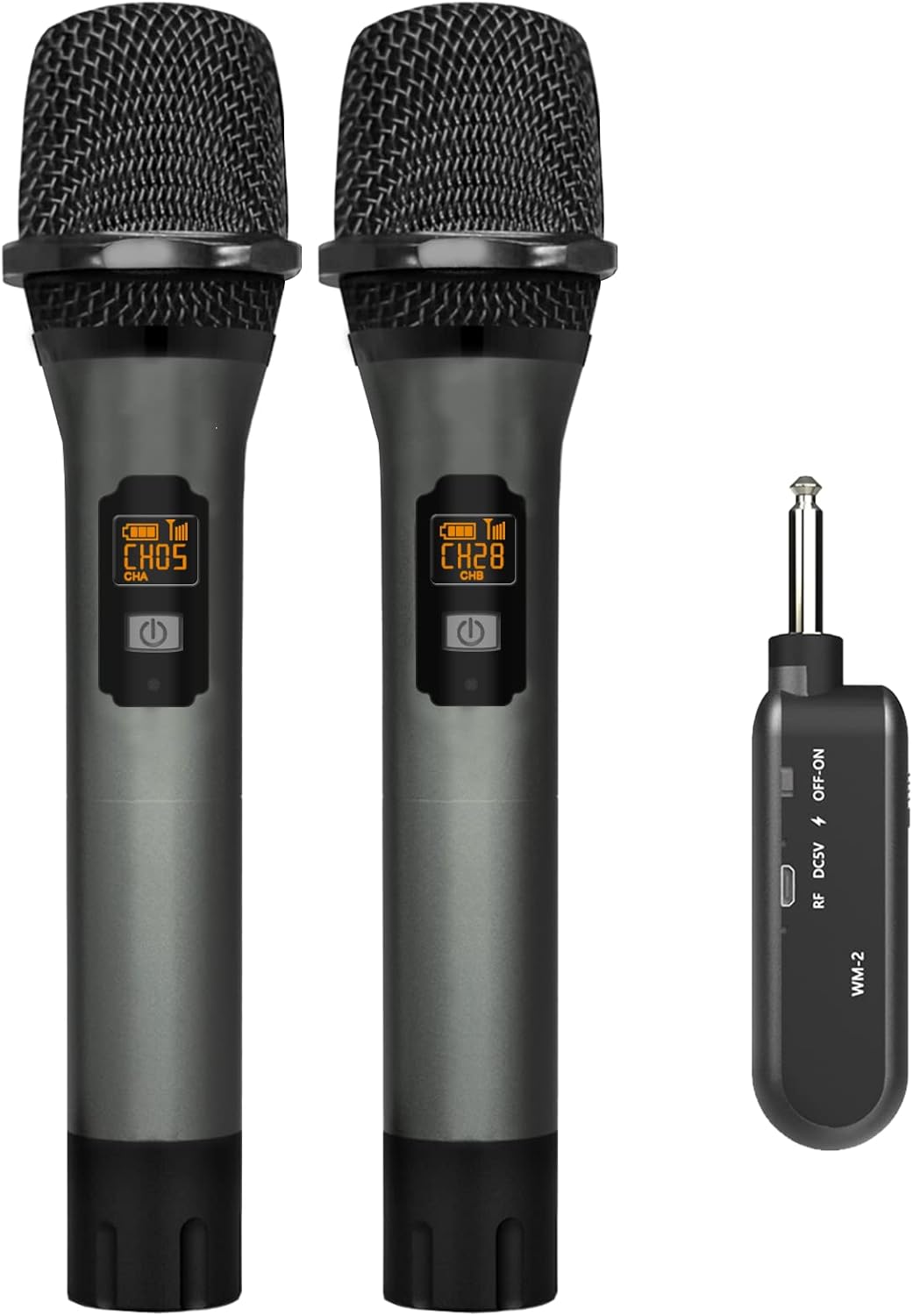 Wireless Dual Handheld Microphone Set - 200ft Range!