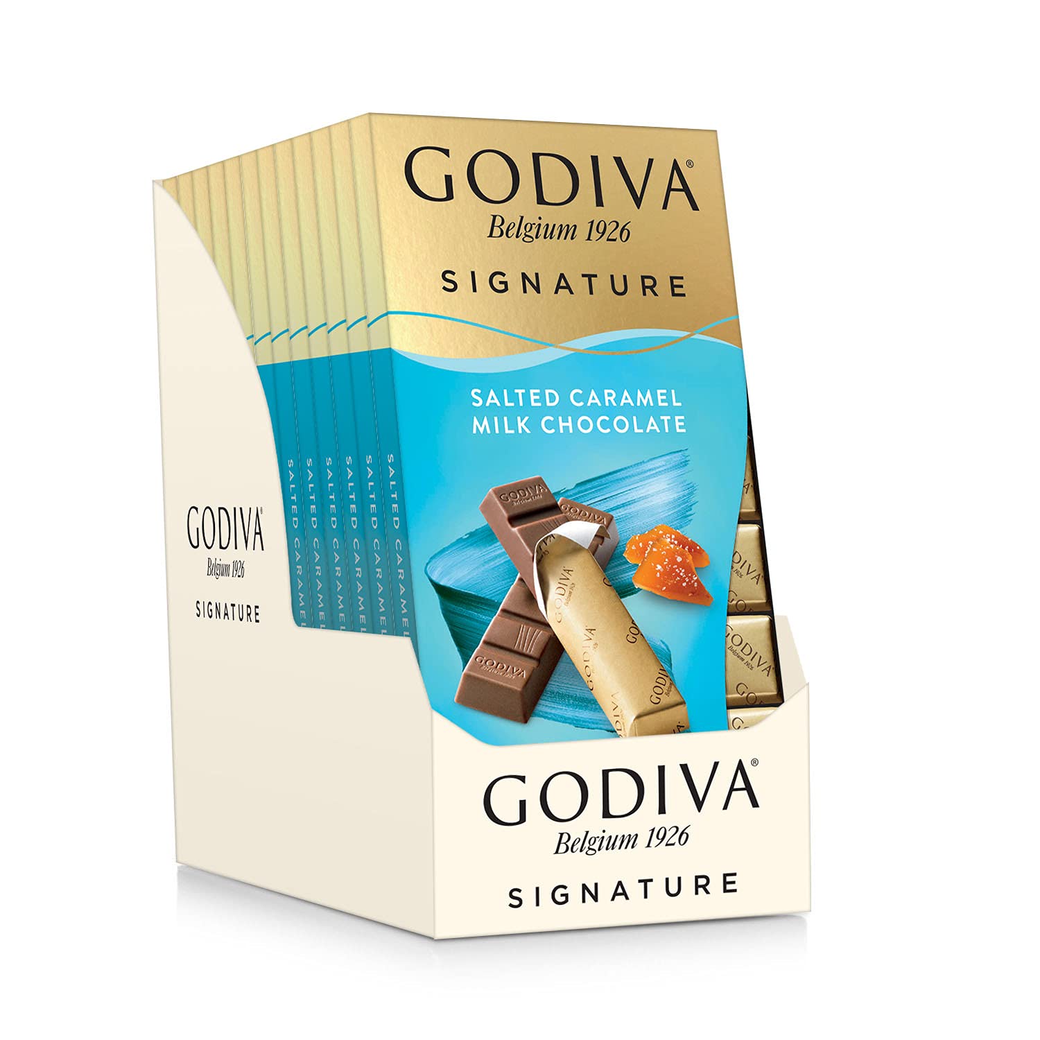Godiva Chocolatier Signature Salted Caramel Milk Chocolate Bars