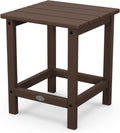 POLYWOOD Long Island 18ft Side Table, Mahogany - Durable Outdoor