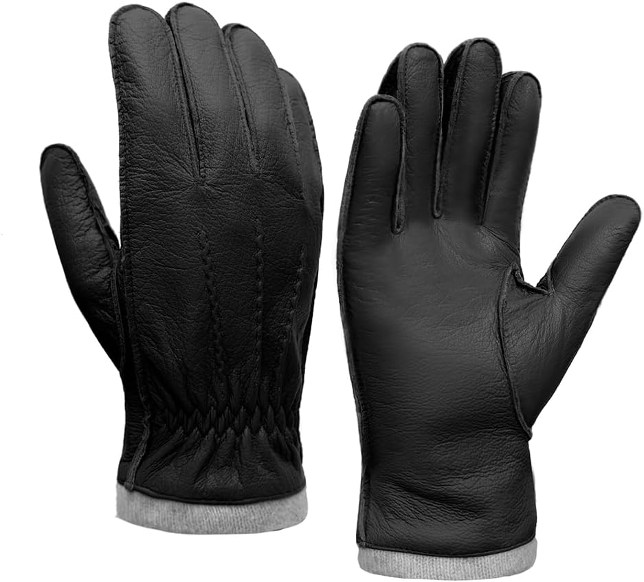 Soft Deerskin Leather Gloves for Men