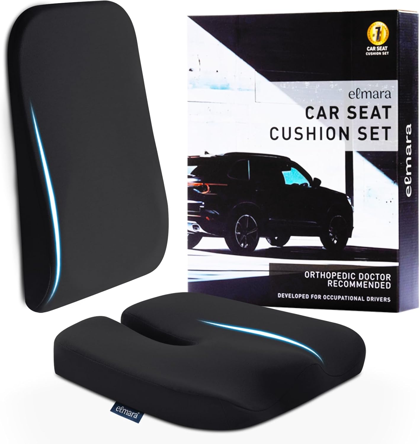 Elmara Car Seat Cushions for Driving Comfort and Support