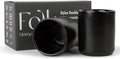 Ceramic Cappuccino Cups Set - Double Walled 8oz Matte Black
