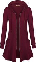 Miusey Womens Zip Up Long Hoodie Jacket Lightweight Tunic Cardigan you