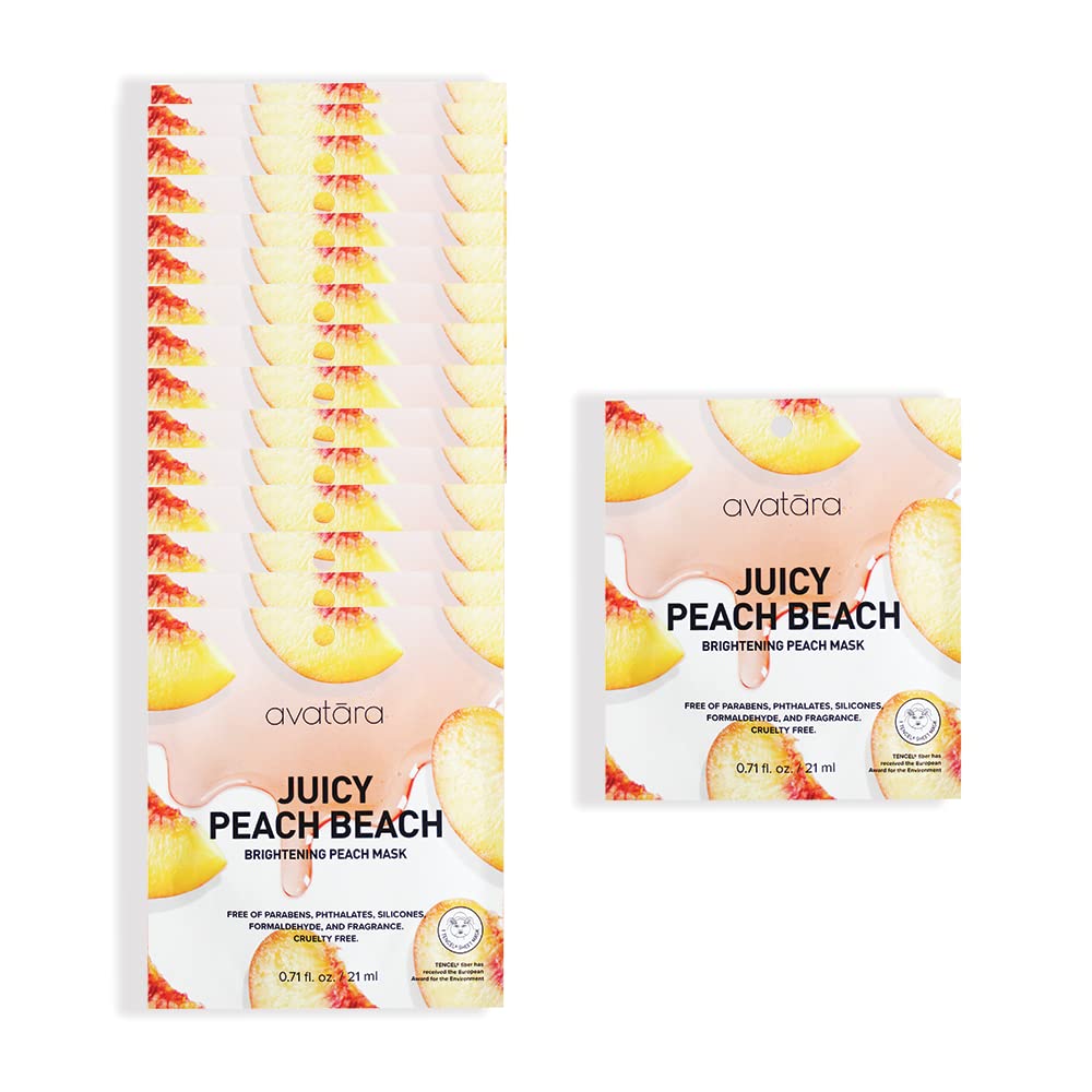 Juicy Peach Brightening Facial Mask for Radiant Skin