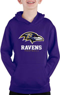 Youth NFL Ultimate Fan Logo Fleece Hooded Sweatshirt - Ravens Fan Pick