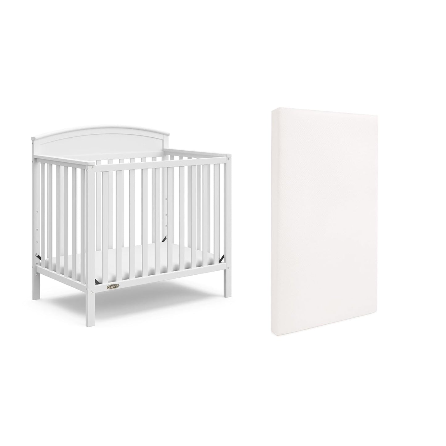 Graco Benton 4-in-1 Convertible Mini Crib with Mattress