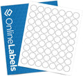 1 Inch Round Labels White Matte - Pack of 126000 Circle Stickers