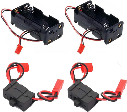 ShareGoo Power Switch & Battery Case Set - HSP Redcat Traxxas Compatible