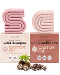 Castor Oil Shampoo and Conditioner Bar Set - Nourishing Solid Hair