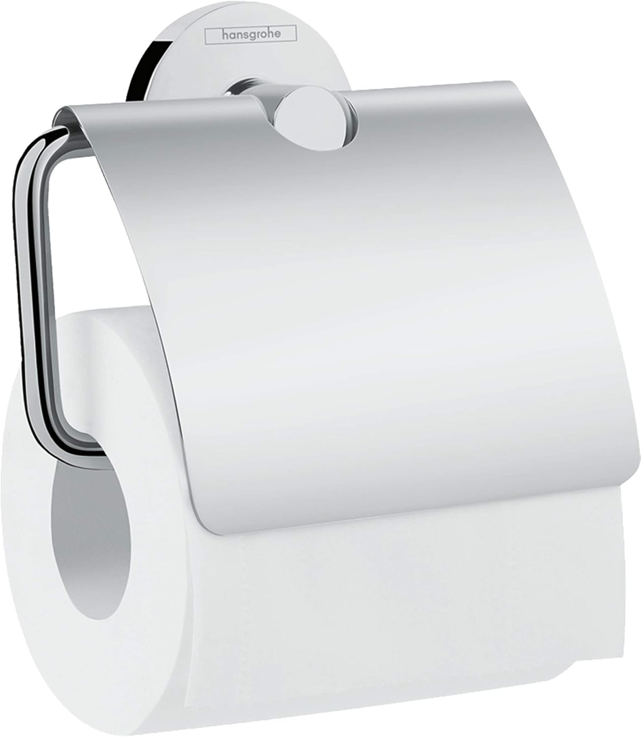 hansgrohe Toilet Paper Holder with Cover for Modern Bathrooms