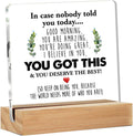 Motivational Desk Sign - Clear Acrylic - Modern Style - 4x4