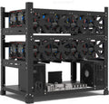 Mining Rig Frame for 12 GPU Open Air Case - Dual PSU Support