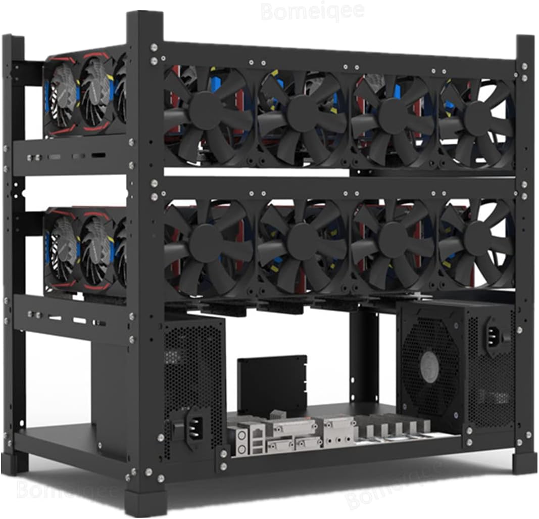 Mining Rig Frame for 12GPU - Durable Steel Open Air Case