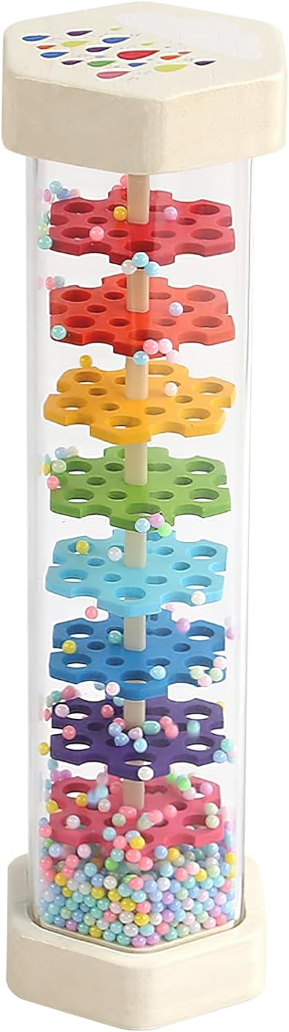 WODI Wooden Rain Stick Baby Toy - Montessori Developmental Music Instrument