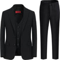 Boys Slim Fit Suit Set with Vest and Tie - Formal Ring Bearer