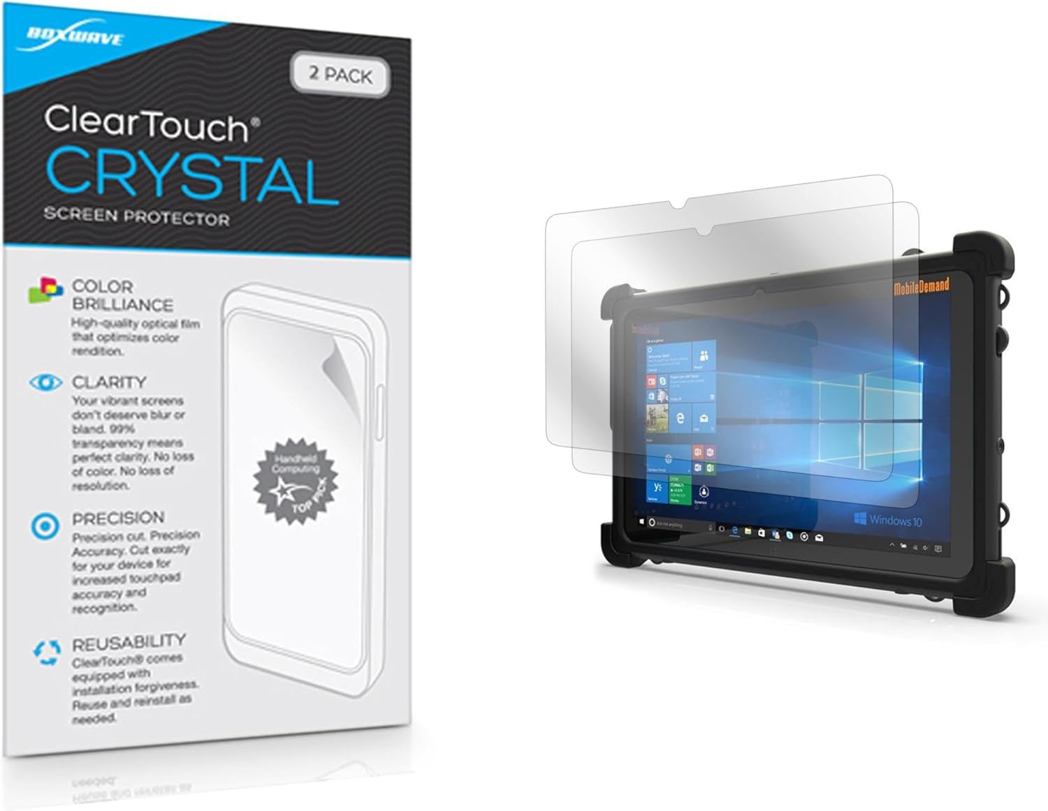 BoxWave Screen Protector for MobileDemand xTablet Flex 10B - 2-Pack