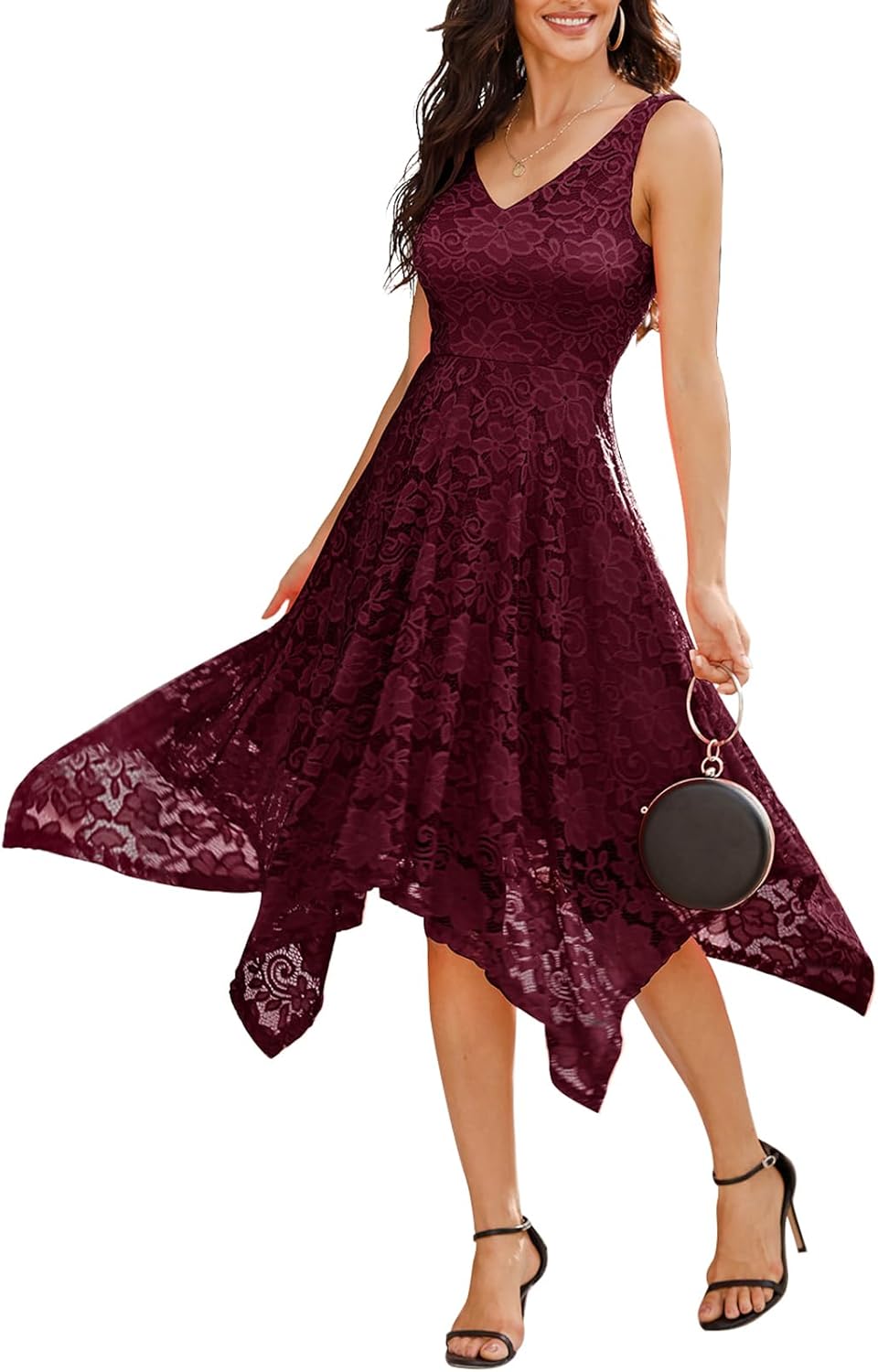 Meetjen Women's Lace Cocktail Party Dress for Any Occasion