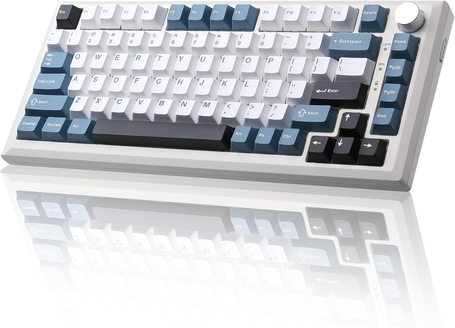 Y75 Wireless Mechanical Keyboard with RGB Backlit and Knob