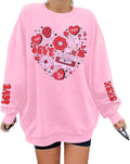Love Heart Oversized Crewneck: UNIQUEONE Valentines Sweatshirt