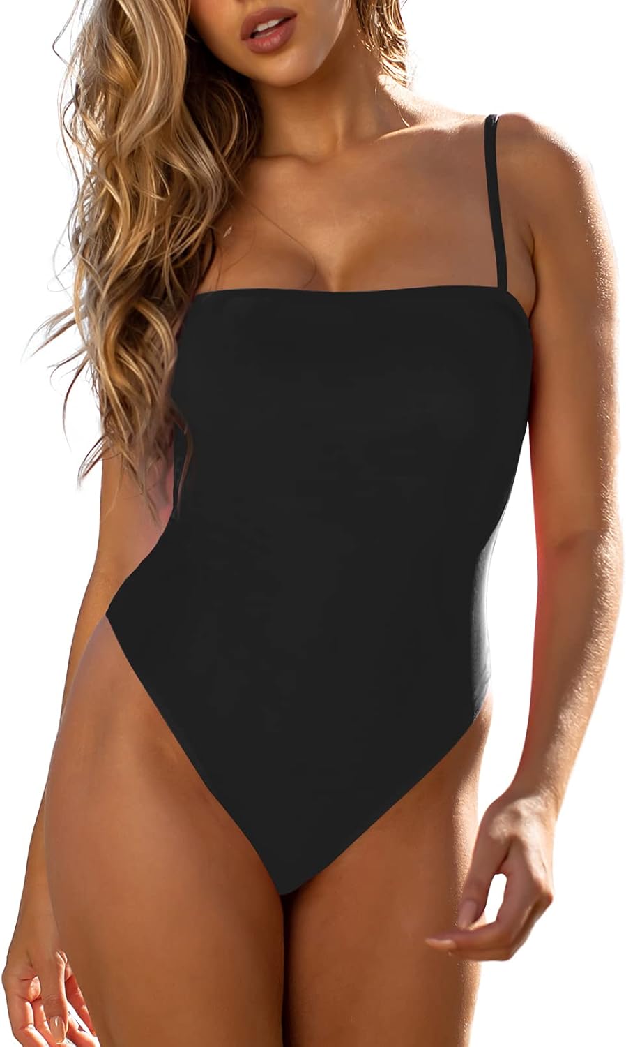 RELLECIGA Women's Bandeau One Piece Swimsuits for Summer Fun