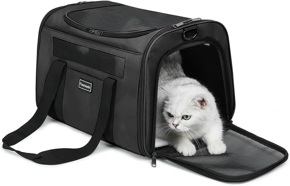 Cat Travel Carrier - Soft-Sided Pet Bag for Easy Travel