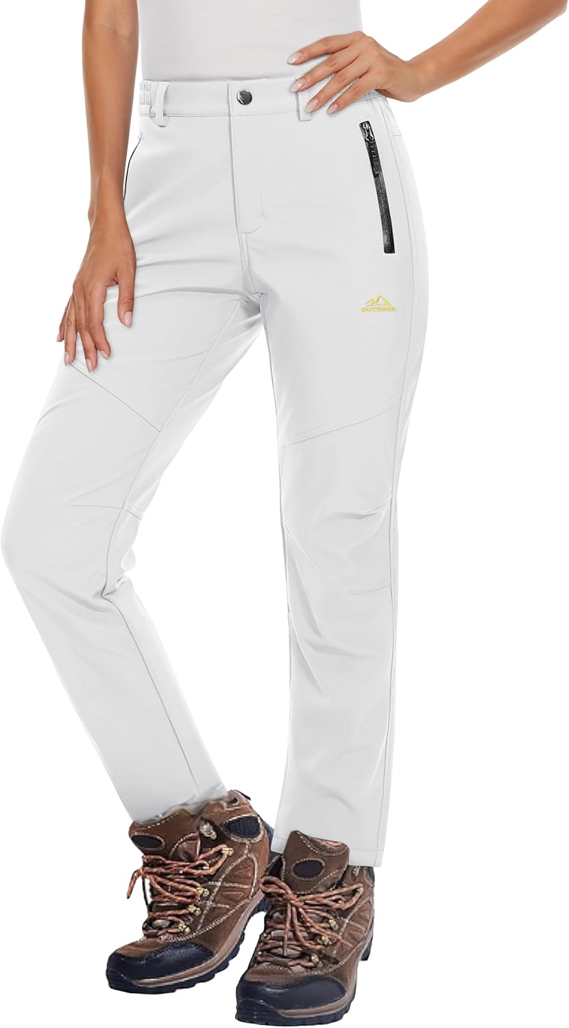 Women's Fleece Lined Waterproof Insulated Snow Ski Pants