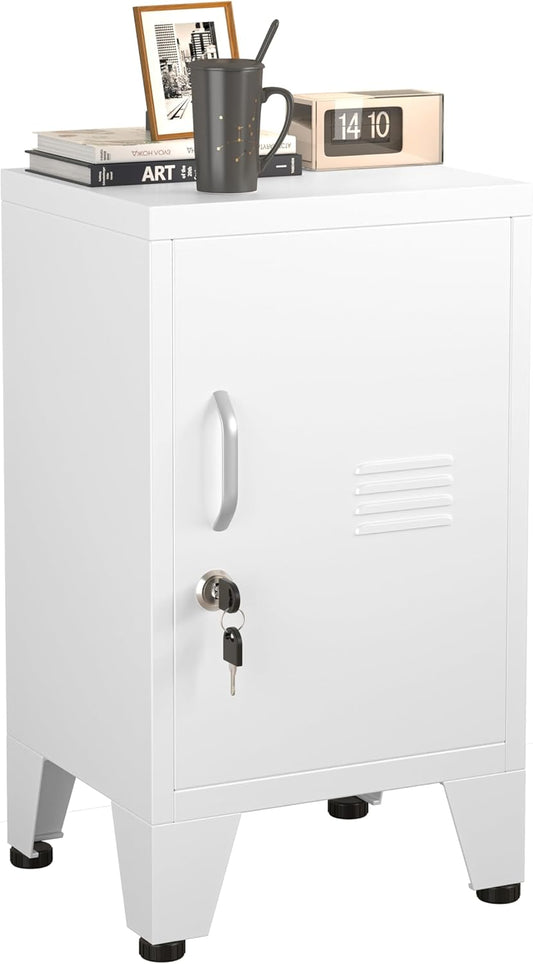 24.5in Metal Locker Storage Cabinet with Lock for Home & Office