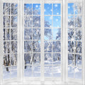 8x8ft Winter Backdrop for Photography - Snowy Wonderland Decor