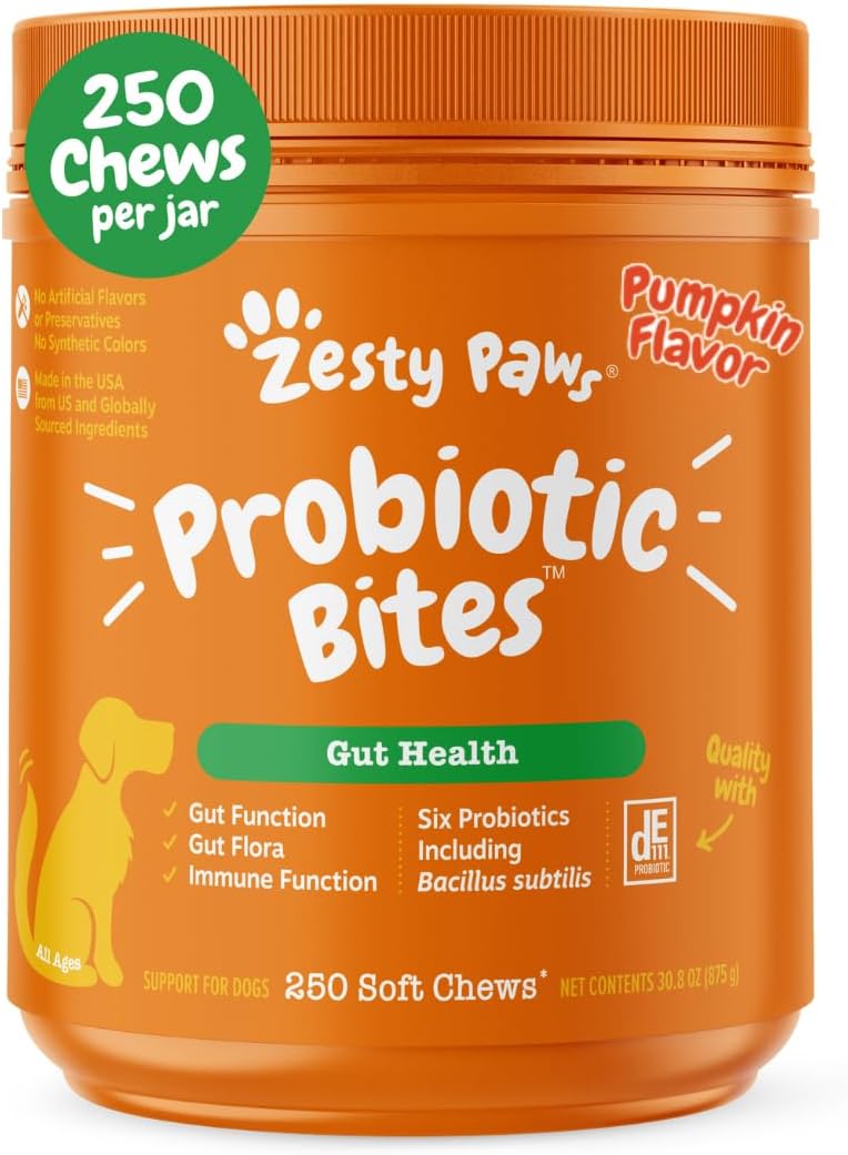 Probiotics for Dogs - Zesty Paws Digestive Health Chews