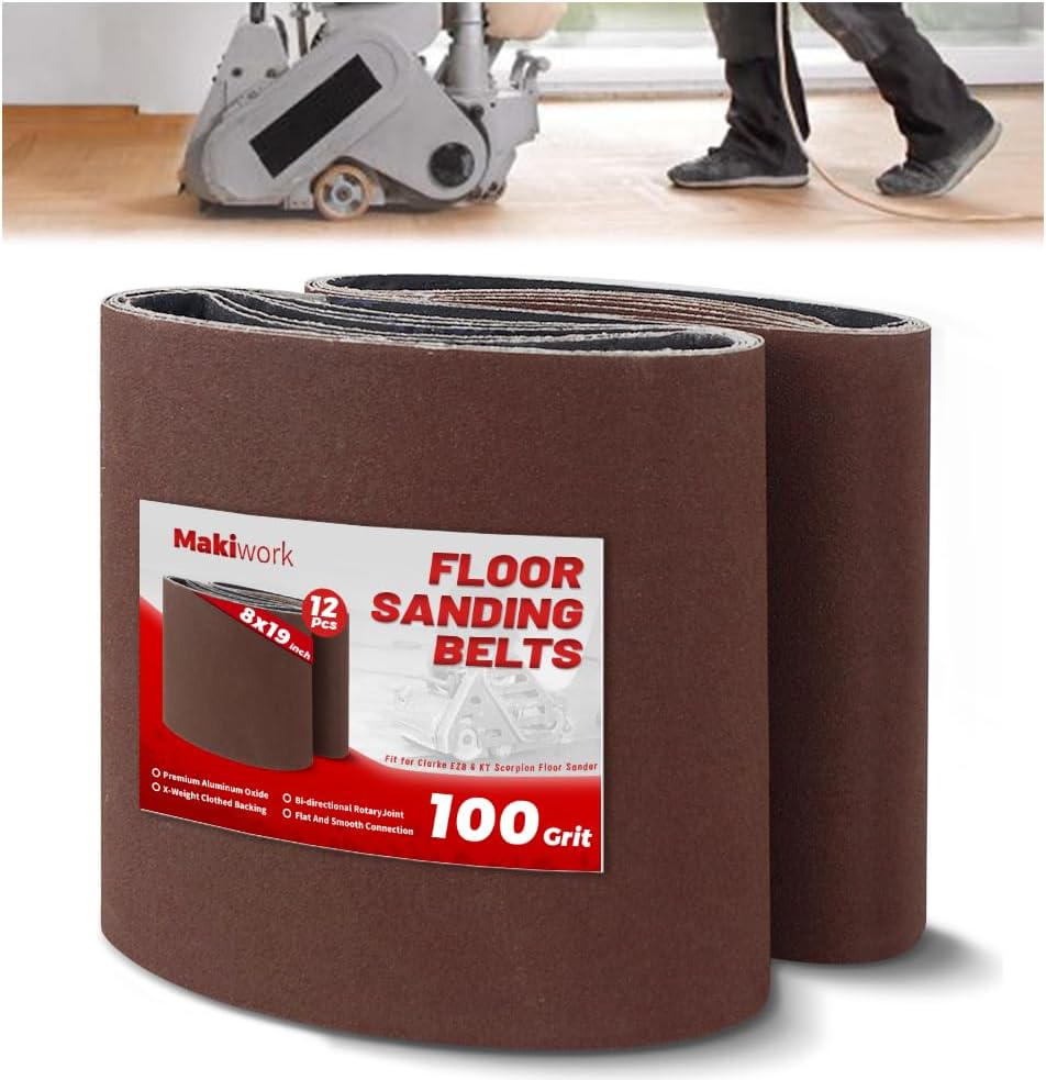 8 inch x 19 inch 100 Grit Sanding Belts by makiwork