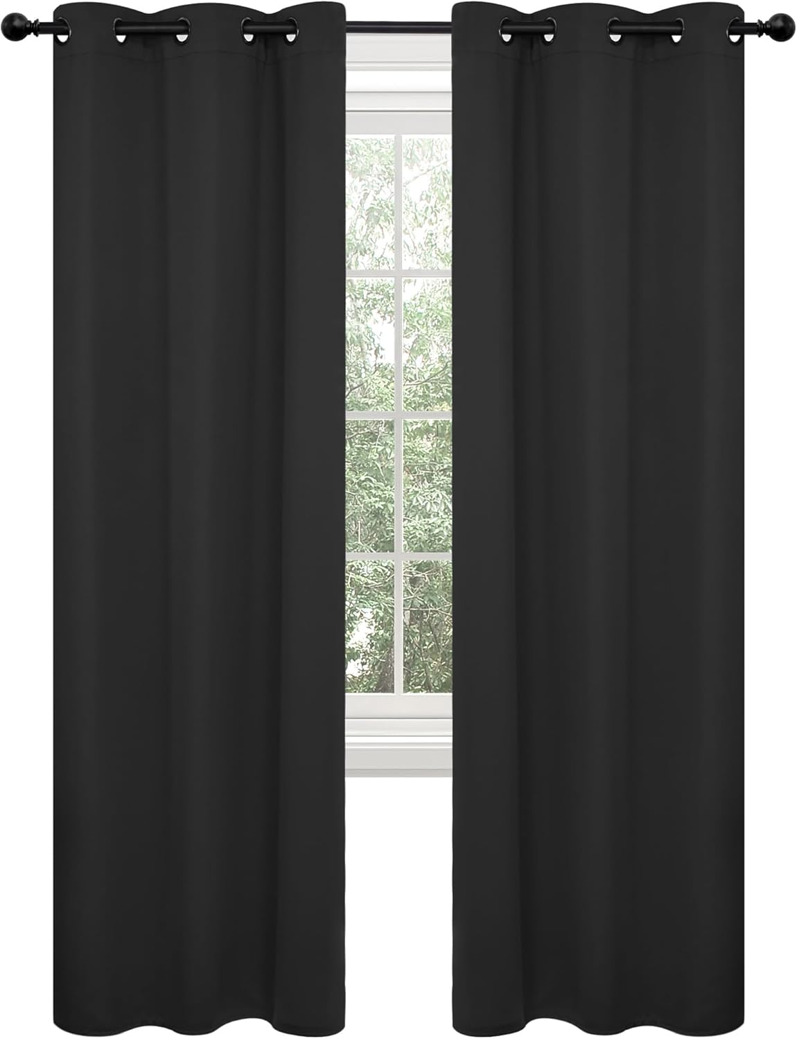 Deconovo Blackout Curtains for Bedroom - Noise Reducing Panels