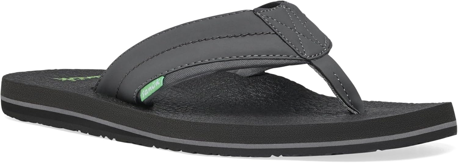 Sanuk Mens Beer Cozy 2 Flip Flops for All-Day Comfort