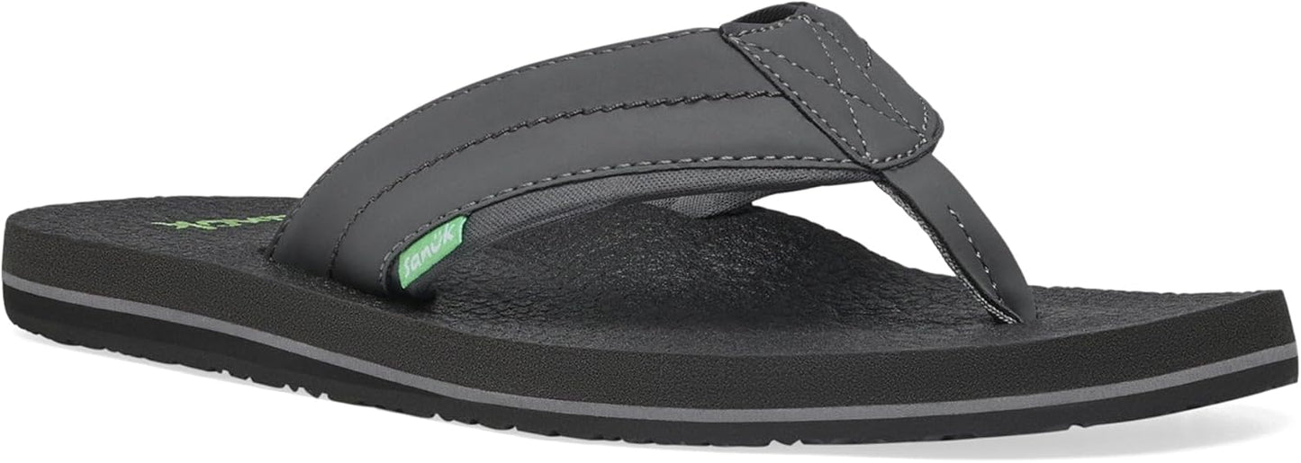 Sanuk Mens Beer Cozy 2 Flip Flops for All-Day Comfort