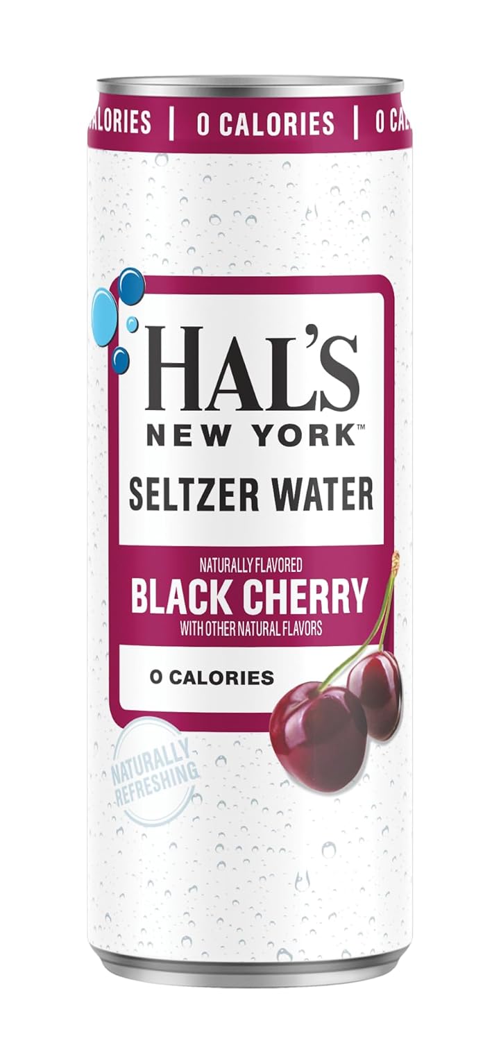Hals New York Seltzer Water Black Cherry Sparkling Beverage Pack