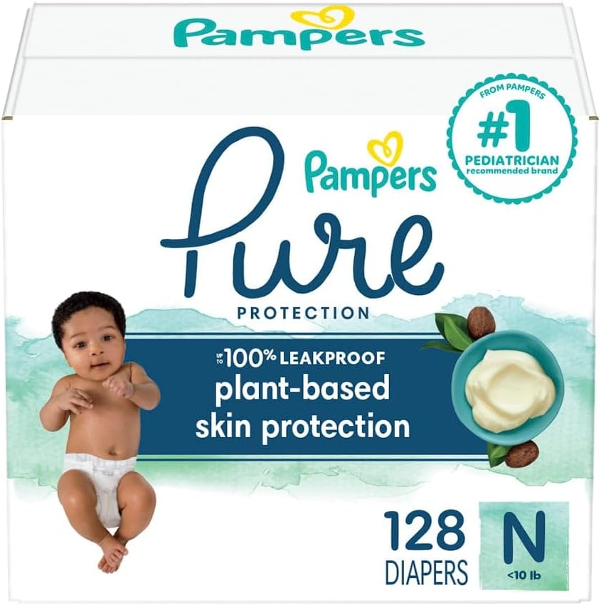 Pampers Pure Protection Newborn Diapers - Hypoallergenic & Premium