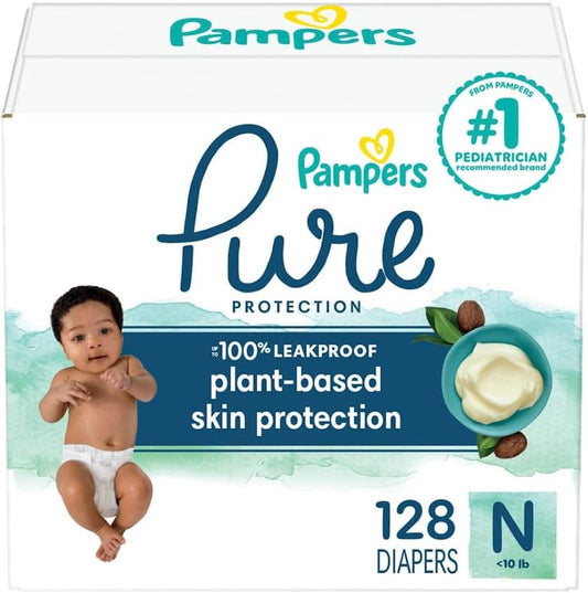 Pampers Pure Protection Newborn Diapers - Hypoallergenic & Premium