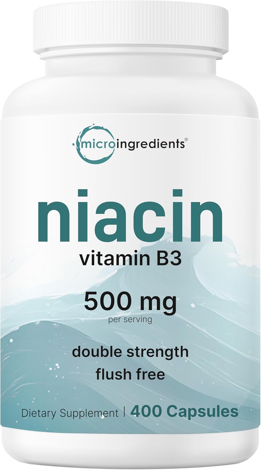 Flush-Free Niacin 500mg, Skin Health & Energy Boost